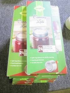 lot 283 image: 19 packages of wide mouth canning l...