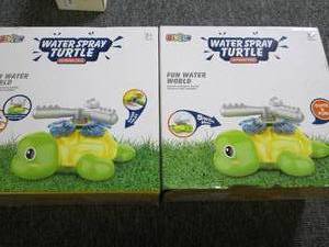 lot 286 image: 2 new water spray turtles ...