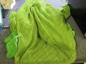 lot 469 image: mesh laundry bags qty of 8 all gree...