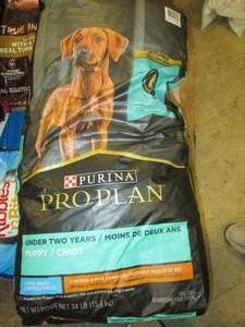 lot 335 image: 34lbs of purina pro plan under two ...