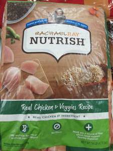 lot 343 image: 14lbs of rachel ray nutrish real ch...