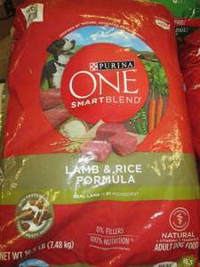 lot 346 image: 16.5lbof purina one smart blend lam...