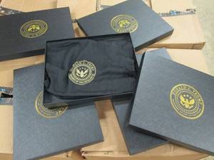 lot 378 image: 5 new trump scarves ...