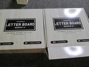lot 396 image: 2 the original letter boards double...