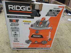 lot 463 image: rigid 14 gallon wet dry vacuum power...