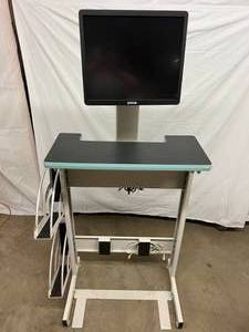 MSRP $3500 Fabulous AFC Industries Laptop Workstation With 2 Side Folder Holders Plus MSRP $700&nbspBarco� MDRC-1219 1MP 19 Color Clinical Review Display Monitor&nbsp- Great Working Condition