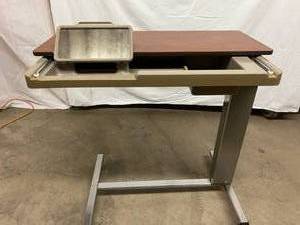 OVERBED TABLE WITH MIRROR AND VANITY TRAY - GREAT CONDITION