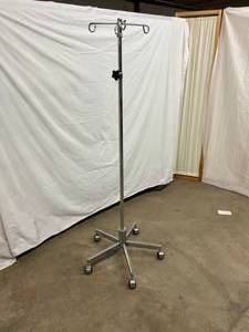 Stainless Steel Telescoping IV Pole