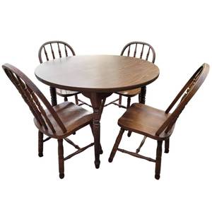 Beautiful Vintage Farmhouse Kitchen Table and Four Chairs- 30.5 x 42 x 42 Valued $750