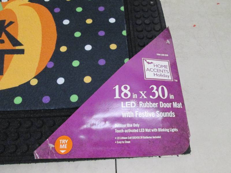 lot 53 image: home accents 18 inch x 30 inch LED ...