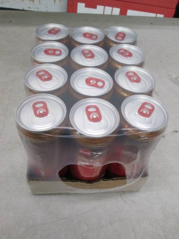 lot 246 image: case of 12 coke cola with coffee ca...