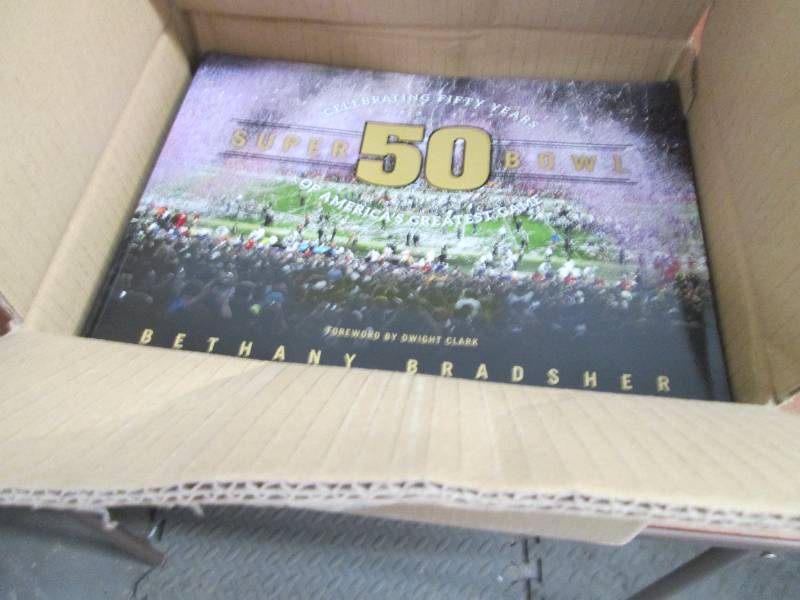 lot 132 image: Box of 10 Commemorative Books Celeb...