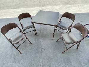 Vintage Samson Folding Table and Chairs