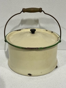 Vintage Enamel Cooking Pot