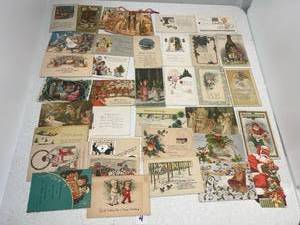 Group Of Vintage Christmas Postcards