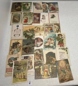 Group Of Vintage Christmas Postcards