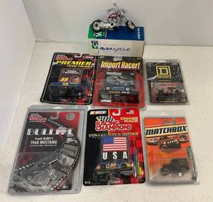 Group Of Misc. Die-Cast Cars And HotWheels Motorcycle