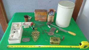lot 124 image: Antique  Vintage Kitchen items.