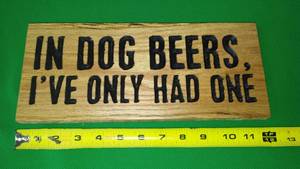 lot 145 image: Dog beers Plaque
