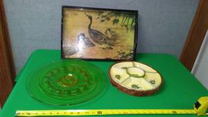 lot 179 image: Serving platters & Tray Nice.
