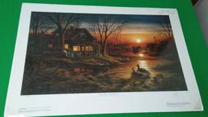 lot 231 image: Terry Redlin Shoreline Neighbors 1993, NEW