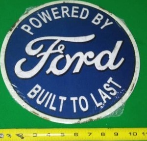 lot 1 image: Ford Metal Sign