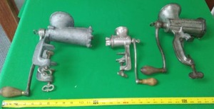 lot 23 image: 3 Portable Sausage Grinders, All Complete