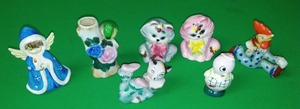 lot 280 image: 7 vintage figurines most made in Japan