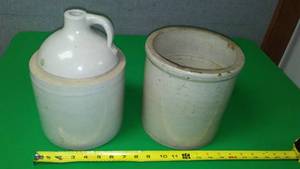 lot 283 image: 2 Crocks. 1 is jug
