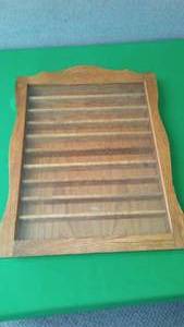 lot 291 image: Glass cased oak display case