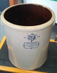 lot 296 image: Monmouth 20 Crock. Wow.