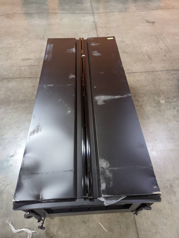 lot 886 image: Husky Welded 54 in. W x 75 in. H x 19 in. D Steel Garage Cabinet Set in Black (3-Piece)