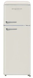 lot 36 image: Frigidaire 7.5 cu. ft. Mini Fridge in Cream with Rounded Corners and Top Freezer, EFR756-Cream - Unclaimed Freight.