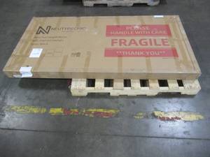 lot 42 image: Neutype Oversized Rectangle Black Hooks Modern Mirror (71 in. H x 34 in. W), AA01037AAF001 - Unclaimed Freight.