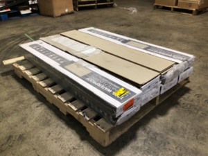 lot 15 image: Pallet of A&A Surfaces Trinity Natural Waterproof Laminate Flooring 10 mm T x 7.7 in. W x 47.87 in. L (17.95 sq. ft.case) - Customer Returns
