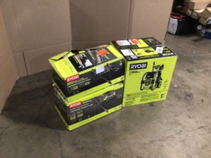 lot 14 image: Mix Lot of Ryobi Pressure Washer and  Outdoor Equiments Customer Returns  Review all pictures
