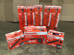 lot 2 image: Mix Pallet of Homelite Gas Blowers  Shaft Trimmers - Customer Returns - Review all pictures