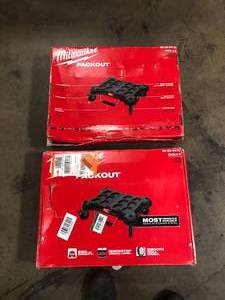 lot 29 image: Milwaukee PACKOUT Dolly 24 in. x 18 in. Black Multi-Purpose Utility Cart - 2 boxes - Review all pictures
