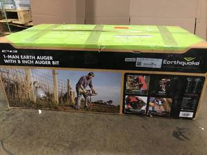 lot 33 image: E43 Earthquake 1-Man Earth Auger With 8 Inch Auger Bit - Customer Returns - Review all pictures