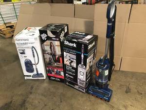 lot 37 image: Mix Lot of Home Vacuums, Shark, Kenmore and Dirt Devil - Customer Returns - Review all pictures