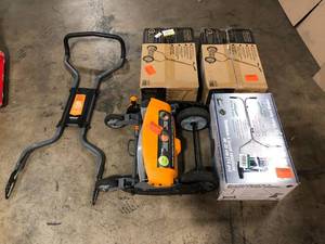 lot 38 image: Mix Lot of Push Mowers and Accessories - Customer Returns - Review all pictures