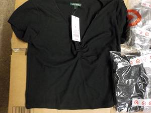 5 Size M Black tops new with Tags...