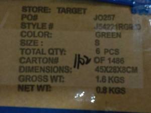 6 Size M Green Tops new with Tags...