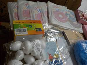 Box of Party Supplies...