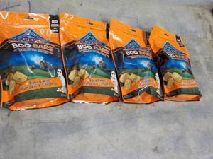 4 - 11 oz Bags Blue Boo Bars Dog Bi...