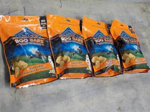 4 - 11 oz Bags Blue Boo Bars Dog Bi...