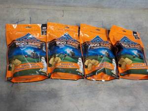 4 - 11 oz Bags Blue Boo Bars Dog Bi...