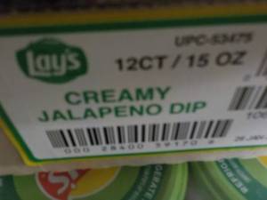 12 - 15 oz Bottles Lays Jalapeno Di...