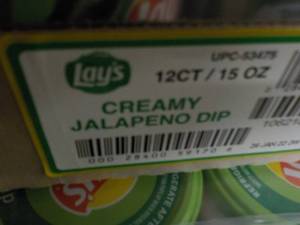 12 - 15 oz Bottles Lays Jalapeno Di...