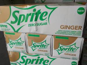 4 - 12 packs Sprite Ginger Zero Sug...